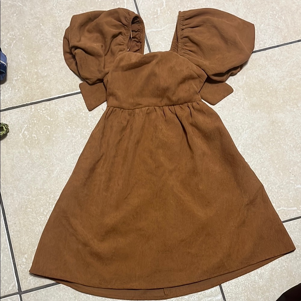 Frankie Charming Brown Kids Dress